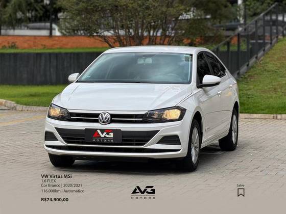 VOLKSWAGEN VIRTUS 1.6 MSI TOTAL FLEX AUTOMÁTICO